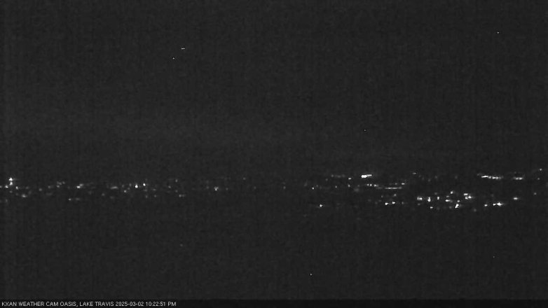Lake Travis webcam, March 2, 2025 10:25 PM CT