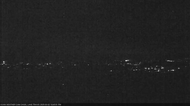 Lake Travis webcam, March 2, 2025 10:45 PM CT