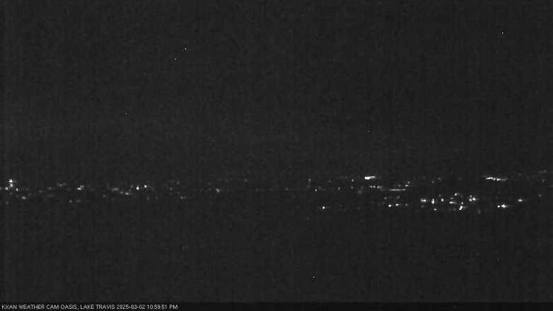 Lake Travis webcam, March 2, 2025 11:00 PM CT