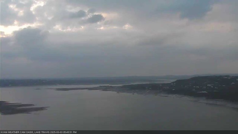 Lake Travis webcam, March 3, 2025 5:45 PM CT