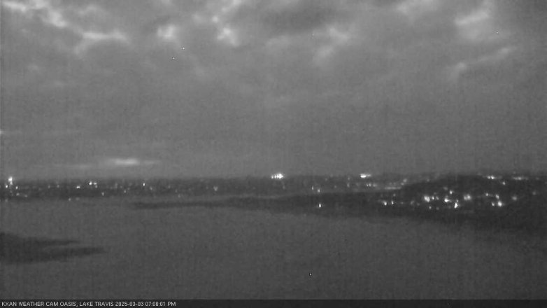 Lake Travis webcam, March 3, 2025 7:00 PM CT