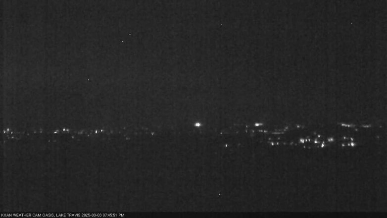 Lake Travis webcam, March 3, 2025 7:45 PM CT