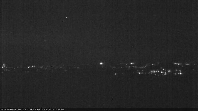 Lake Travis webcam, March 3, 2025 8:00 PM CT