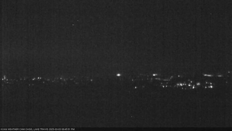 Lake Travis webcam, March 3, 2025 8:45 PM CT