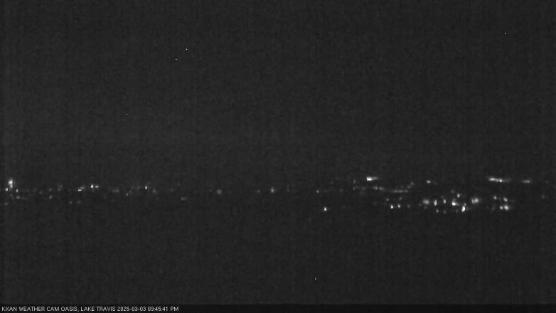 Lake Travis webcam, March 3, 2025 9:45 PM CT