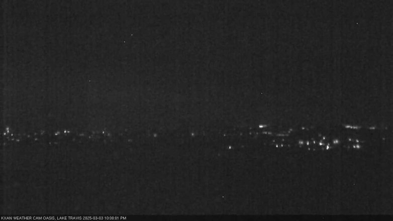 Lake Travis webcam, March 3, 2025 10:00 PM CT