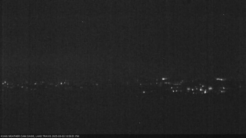Lake Travis webcam, March 3, 2025 11:00 PM CT