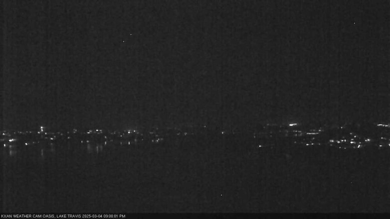 Lake Travis webcam, March 4, 2025 9:00 PM CT