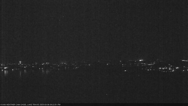 Lake Travis webcam, March 4, 2025 9:25 PM CT