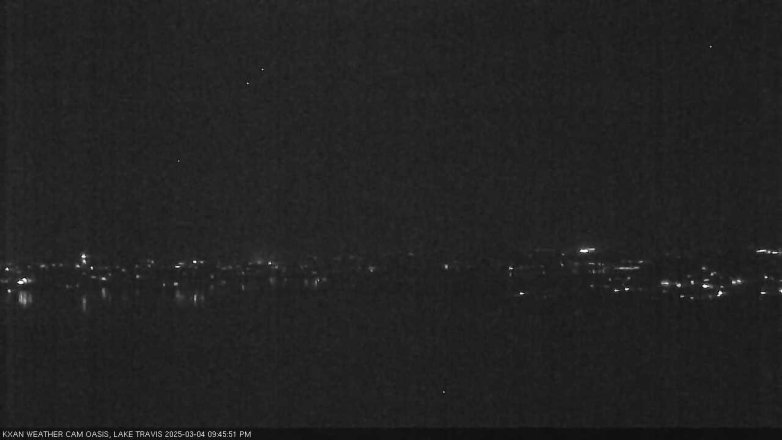 Lake Travis webcam, March 4, 2025 9:45 PM CT