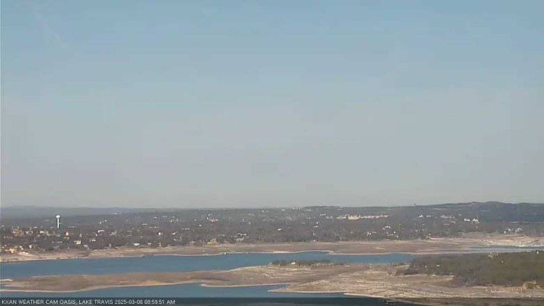 Lake Travis webcam, March 6, 2025 9:00 AM CT