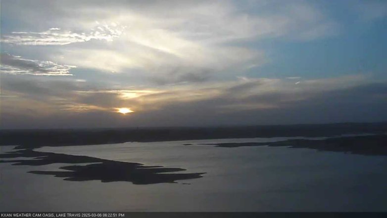 Lake Travis webcam, March 6, 2025 6:25 PM CT