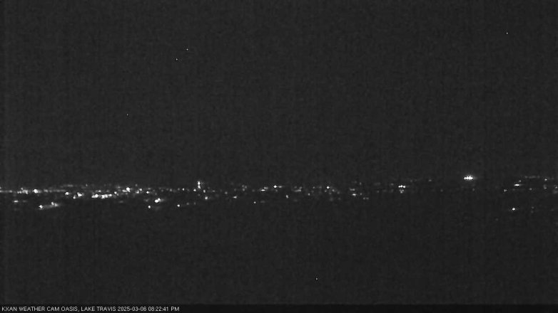 Lake Travis webcam, March 6, 2025 8:25 PM CT