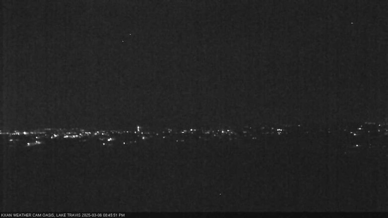 Lake Travis webcam, March 6, 2025 8:45 PM CT