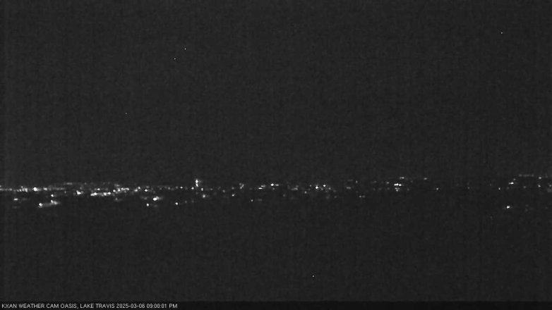 Lake Travis webcam, March 6, 2025 9:00 PM CT