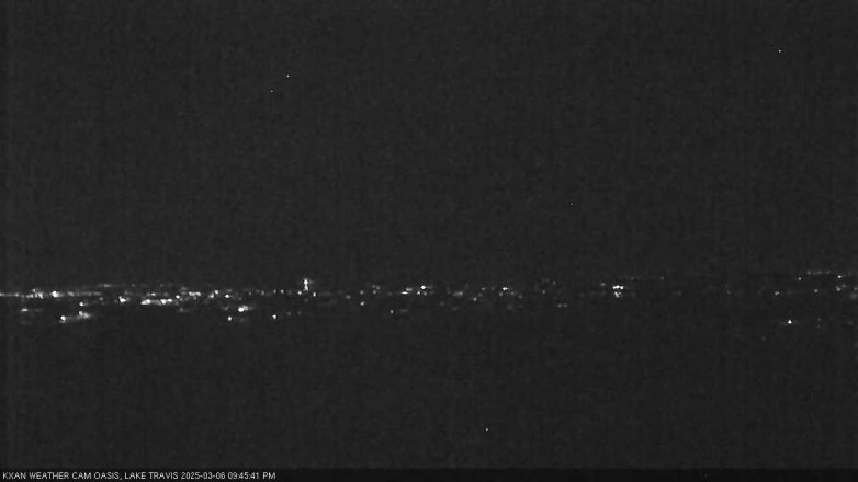 Lake Travis webcam, March 6, 2025 9:45 PM CT