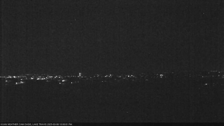 Lake Travis webcam, March 6, 2025 10:00 PM CT