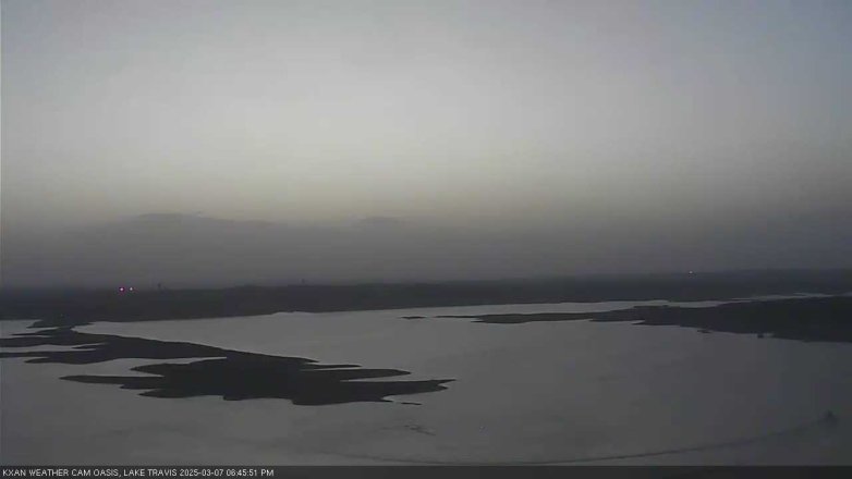 Lake Travis webcam, March 7, 2025 6:45 PM CT
