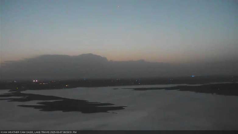 Lake Travis webcam, March 7, 2025 7:00 PM CT