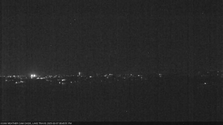 Lake Travis webcam, March 7, 2025 8:45 PM CT
