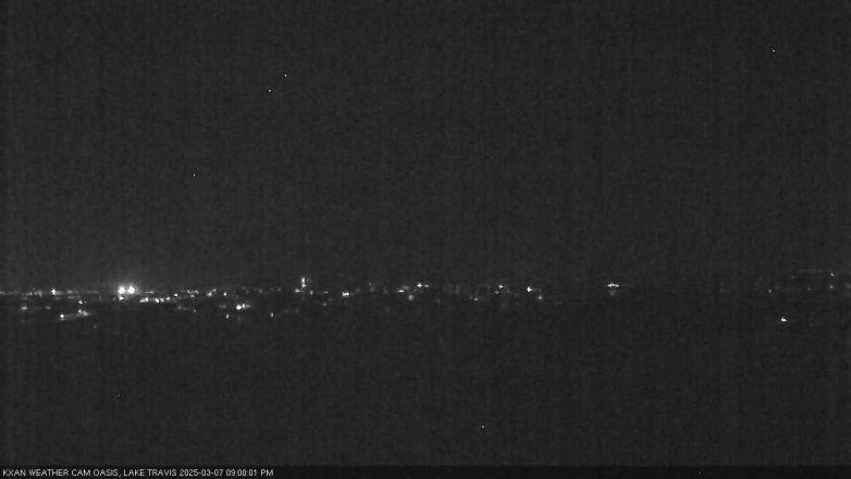 Lake Travis webcam, March 7, 2025 9:00 PM CT