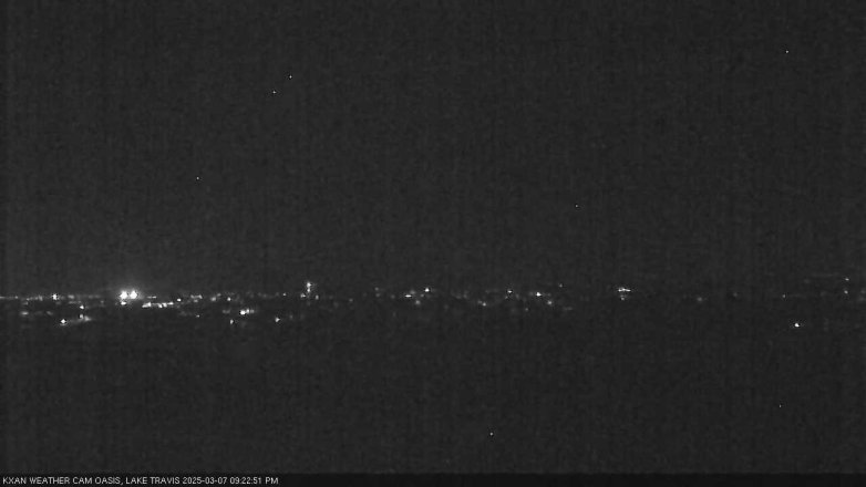 Lake Travis webcam, March 7, 2025 9:25 PM CT