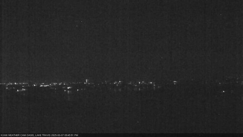 Lake Travis webcam, March 7, 2025 9:45 PM CT