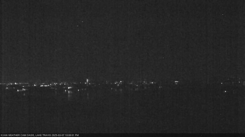 Lake Travis webcam, March 7, 2025 10:00 PM CT
