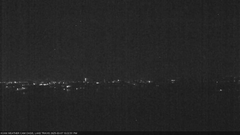 Lake Travis webcam, March 7, 2025 10:25 PM CT