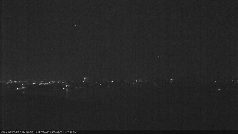 Lake Travis webcam, March 7, 2025 11:25 PM CT