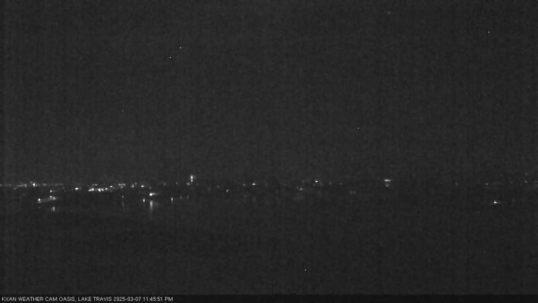 Lake Travis webcam, March 7, 2025 11:45 PM CT
