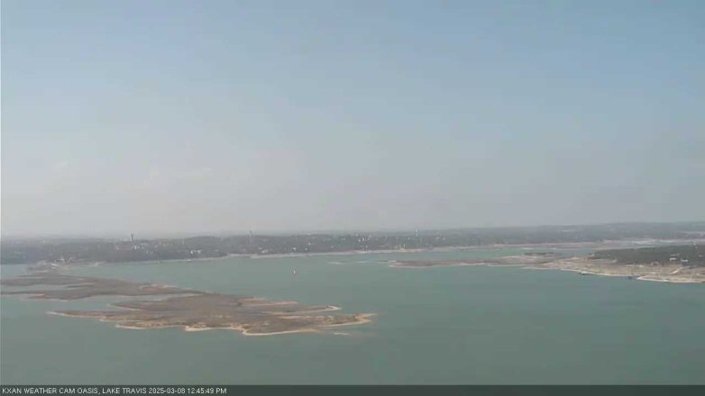 Lake Travis webcam, March 8, 2025 12:45 PM CT