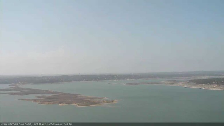 Lake Travis webcam, March 8, 2025 1:25 PM CT