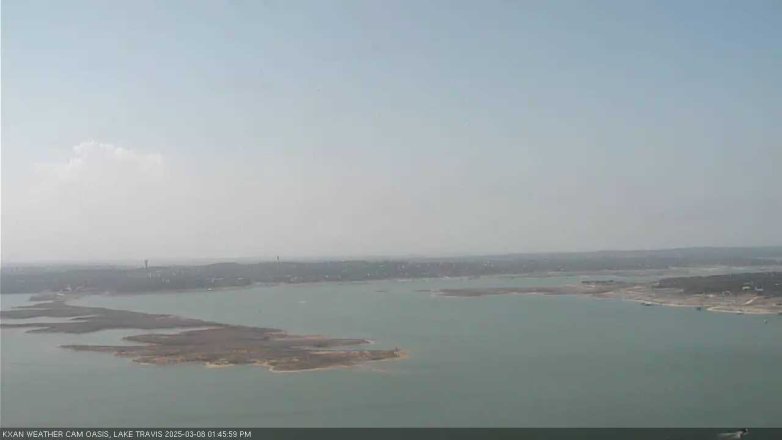 Lake Travis webcam, March 8, 2025 1:45 PM CT