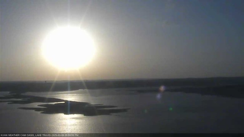 Lake Travis webcam, March 8, 2025 6:00 PM CT