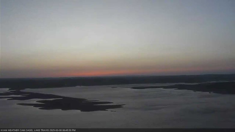 Lake Travis webcam, March 8, 2025 6:45 PM CT