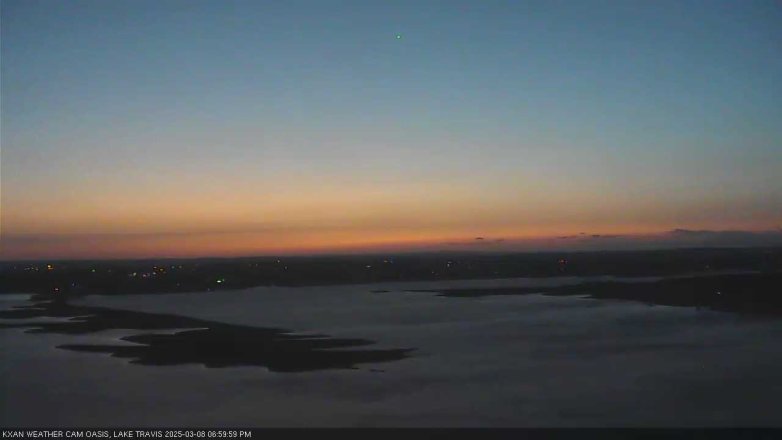 Lake Travis webcam, March 8, 2025 7:00 PM CT