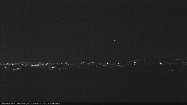Lake Travis webcam, March 8, 2025 7:45 PM CT
