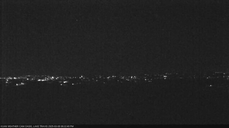 Lake Travis webcam, March 8, 2025 8:25 PM CT