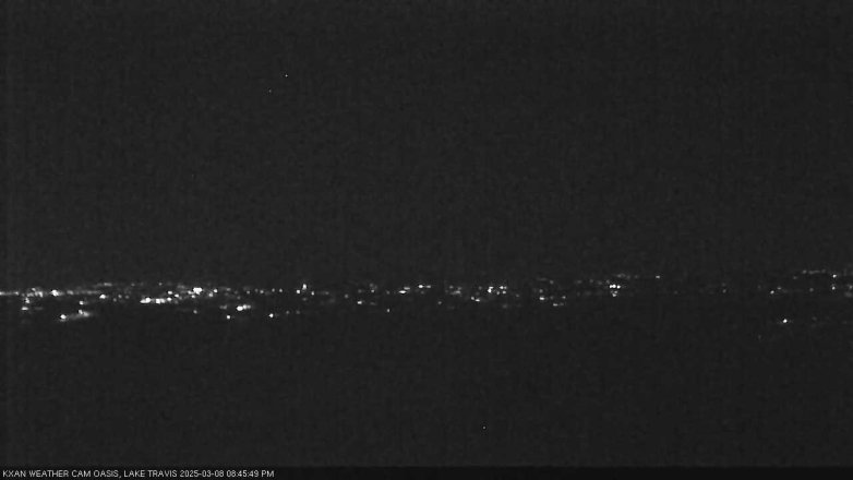 Lake Travis webcam, March 8, 2025 8:45 PM CT