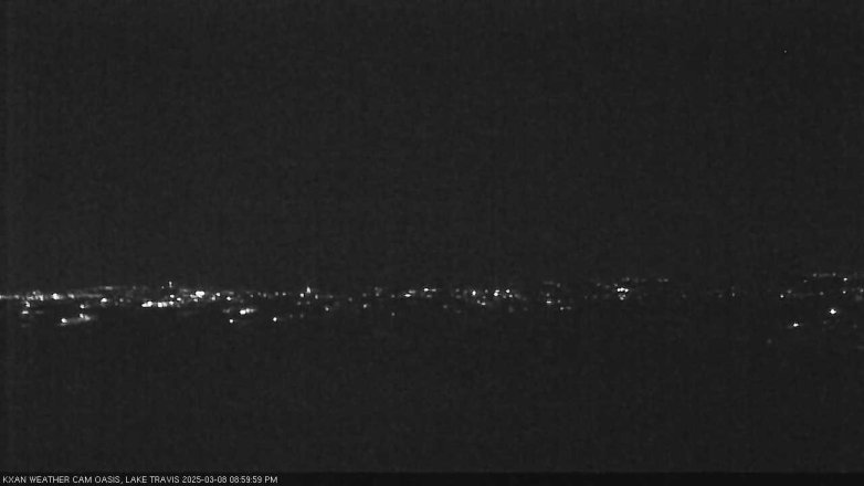 Lake Travis webcam, March 8, 2025 9:00 PM CT