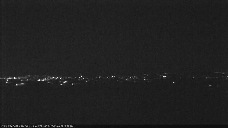 Lake Travis webcam, March 8, 2025 9:25 PM CT