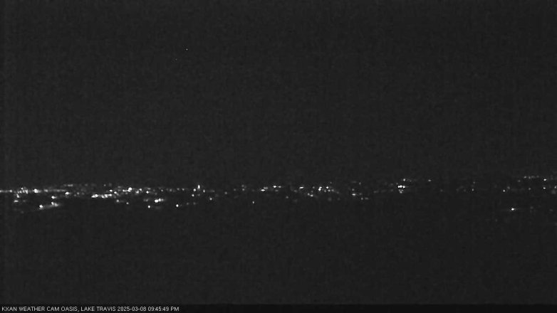 Lake Travis webcam, March 8, 2025 9:45 PM CT