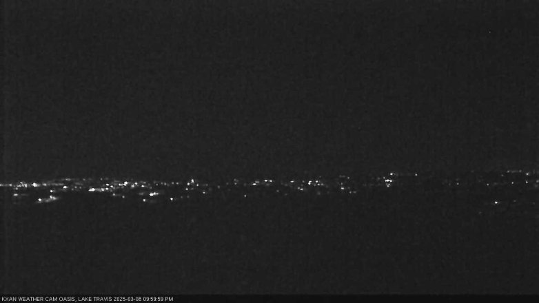 Lake Travis webcam, March 8, 2025 10:00 PM CT