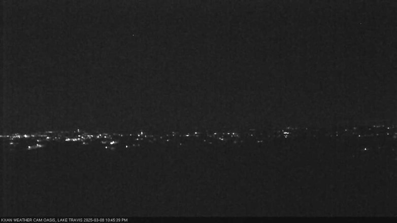 Lake Travis webcam, March 8, 2025 10:45 PM CT