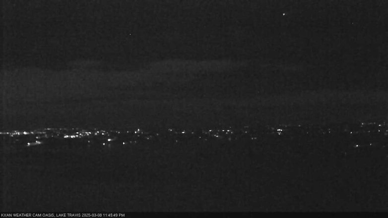 Lake Travis webcam, March 8, 2025 11:45 PM CT