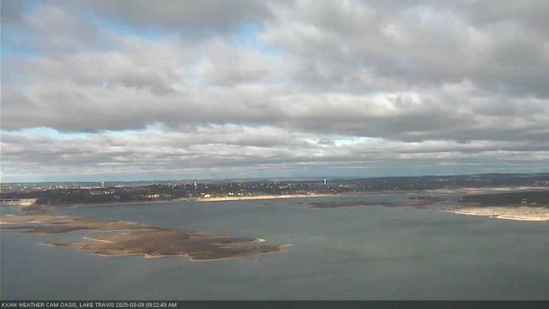 Lake Travis webcam, March 9, 2025 9:25 AM CT
