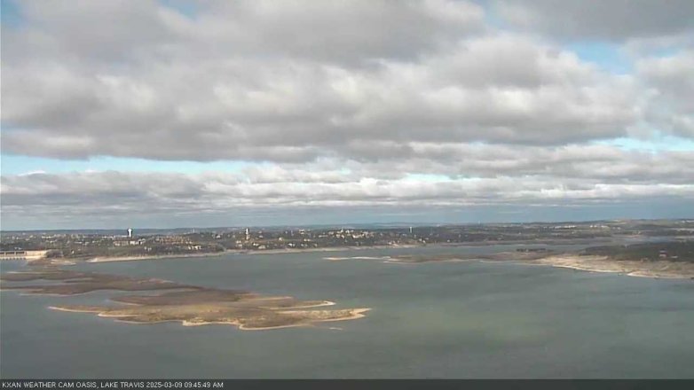 Lake Travis webcam, March 9, 2025 9:45 AM CT