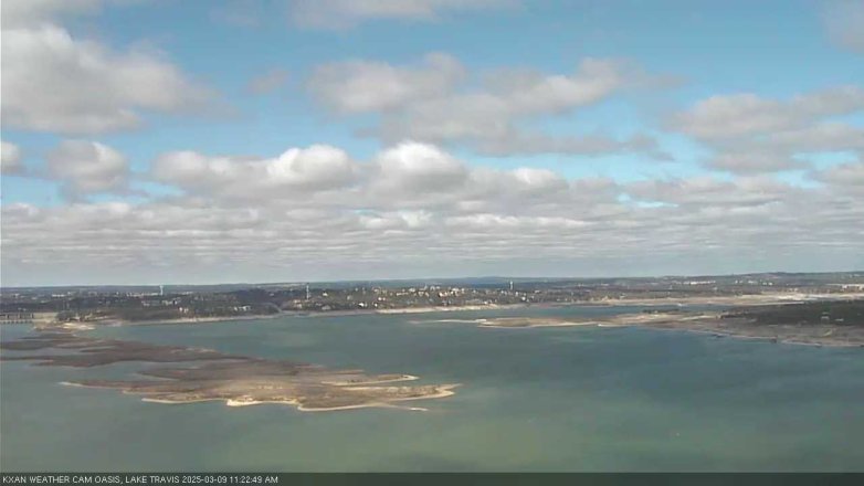 Lake Travis webcam, March 9, 2025 11:25 AM CT