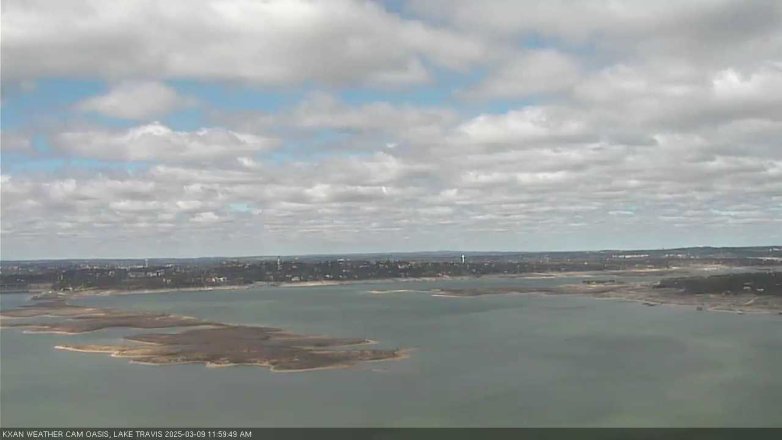Lake Travis webcam, March 9, 2025 12:00 PM CT